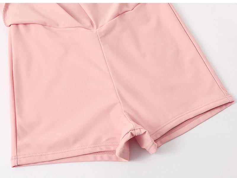 Schattige, zoete hangende nek badpak strand roeping hoge taille afslankend badpak nieuwe kleine borsten pure verlangen bloem badmode