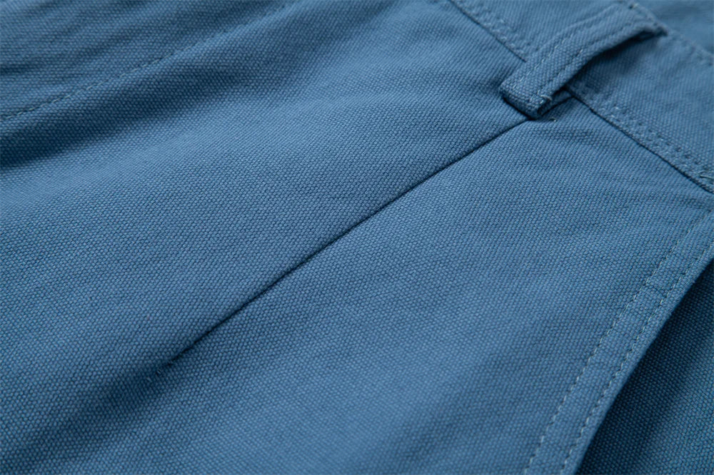 2025 Heren 5-inch Casual Shorts 100% Katoen Effen Elastische Taille Zomer Comfortabel Strand Zakelijk Sociaal Multi Kleuren