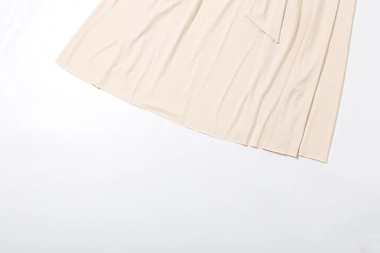 Elegant Ruched 2 Piece Set Women Skew Collar Backless Crop Tops + Metal Buckle Decoration Skirts Matching Solid Outfits