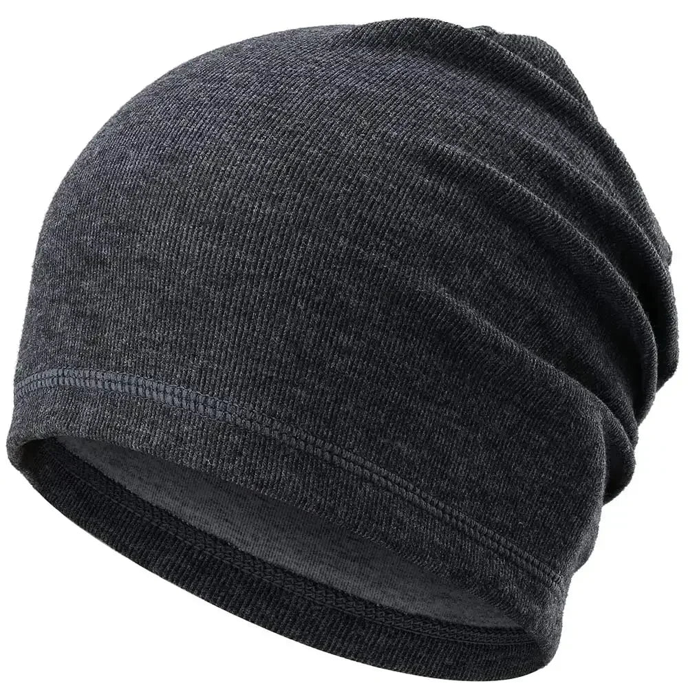 Winter Fleece Beanies Bicycle Sports Tennis Fitness Stretch Running Hiking Cycling Hat Snowboard Soft Windproof Cap Women Men