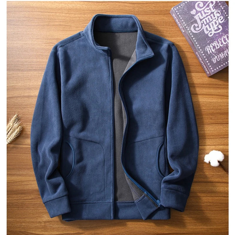 Men's Winter Premium Fleece Jacket - Soft & Warm Top-Ranked Male Essential Casual Top