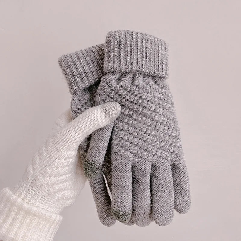 Women's Winter Gloves Cycling Motorcycle Tactical Hiking Sky Fishing Snowboard Full Finger Plush Thickened Gloves