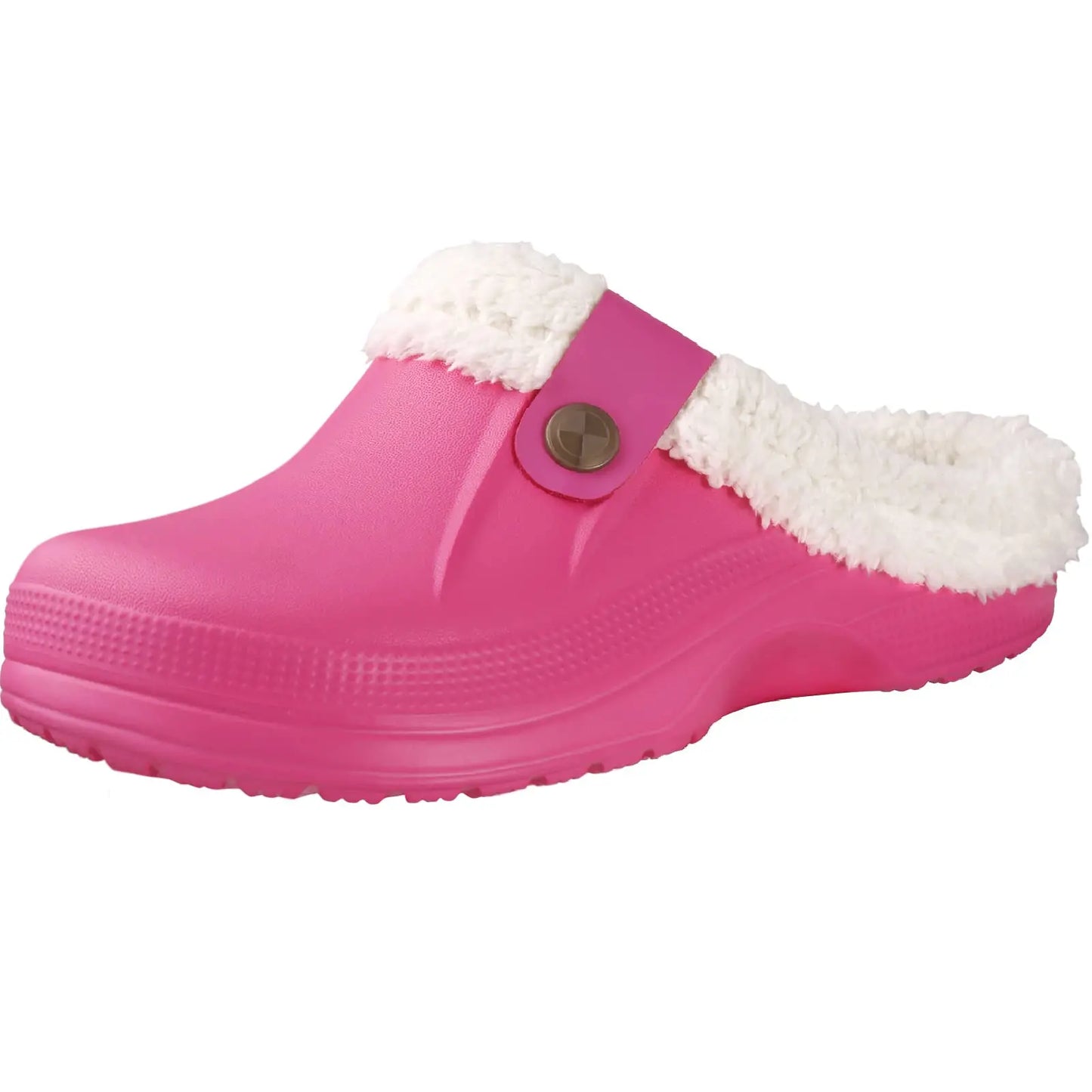 Unisex Winter Plush Garden Shoes Fur Clogs Slippers With Soft Furry Waterproof For Outdoor Cosy Fuzzy Home Use For Men & Women