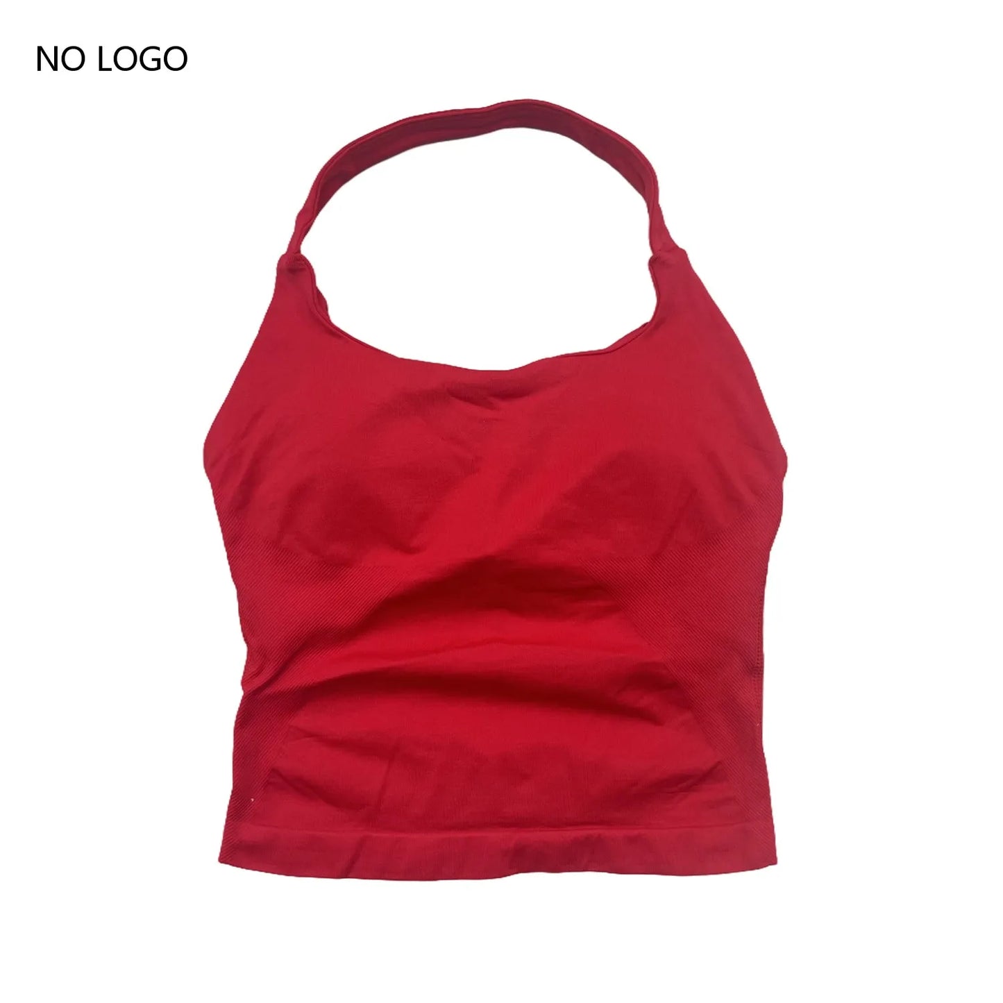 Impact Halter Top Sportswear Woman Gym Push-Up Bra Backless Yoga Tank Top Fitness Workout Activewear Gym Clothes Sports Shirts
