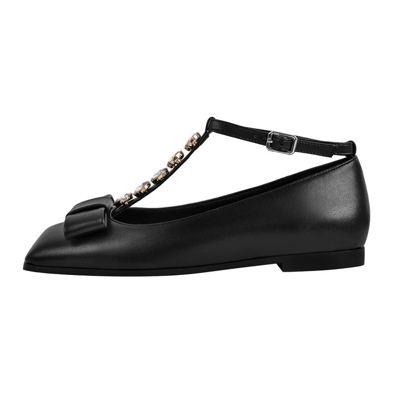 Woman Rose Red Elegent Slip On Flats Fashion Daily Elegant Crystal Flat Shoes