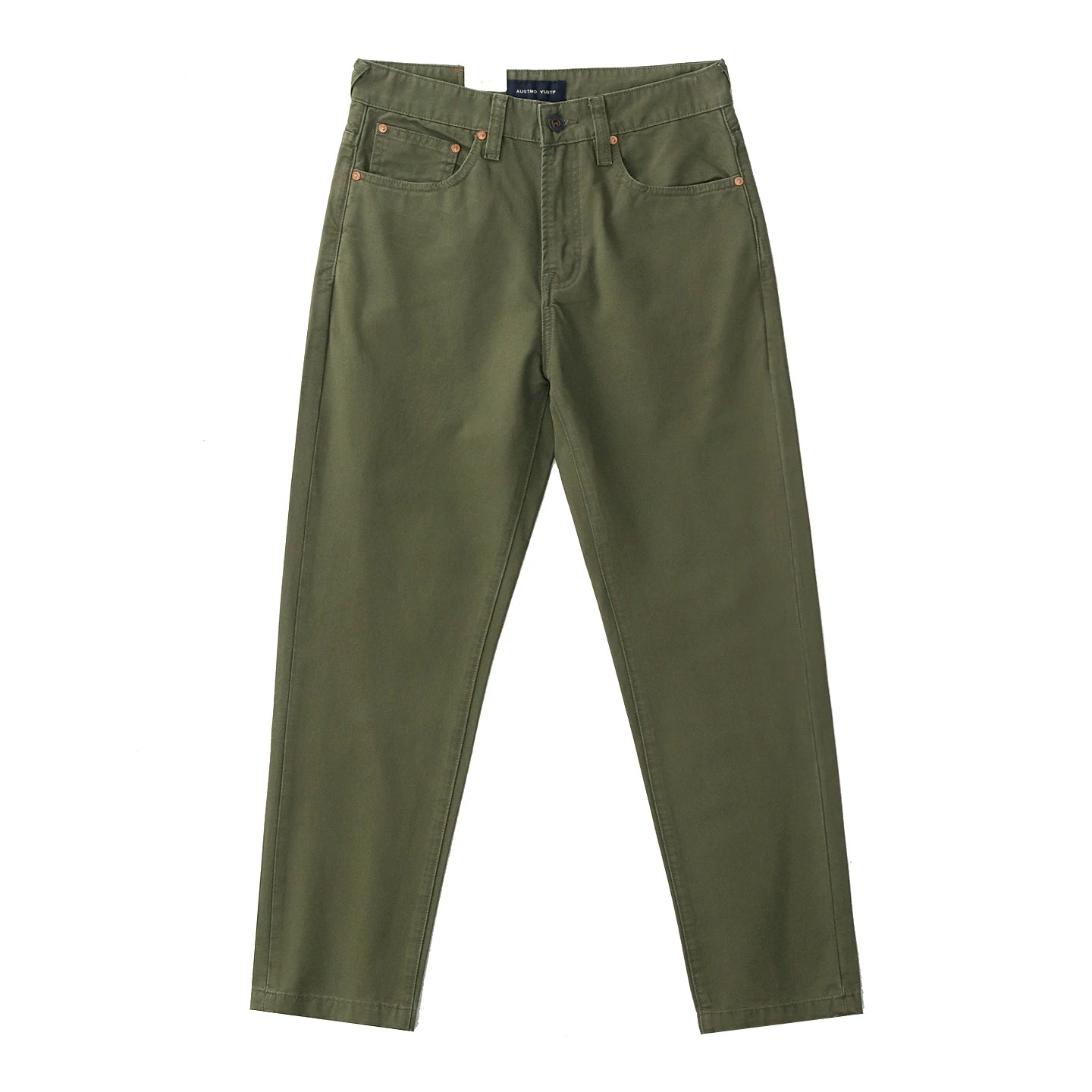 2025 Spring and Autumn New American Retro Woven Twill Cargo Pants Men's Simple 100% Cotton Washed Old Straight Casual Trousers