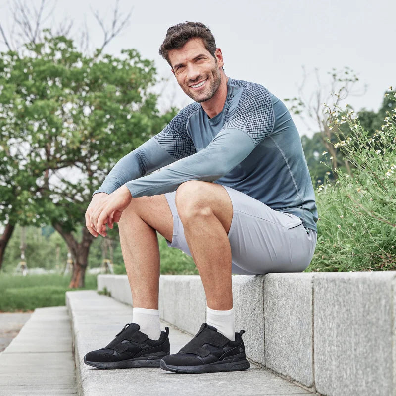 Men's Diabetic Shoes Wide 2E Slip-On Suitable For Swollen Feet Walking Shoe With Arch Support For Foot Pain Relief