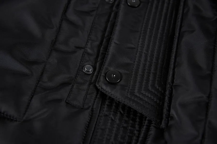 Men Coats Solid Colour Removable Cap Thicken Jackets Parkas Men Winter Fashion Zipper Coats for Men