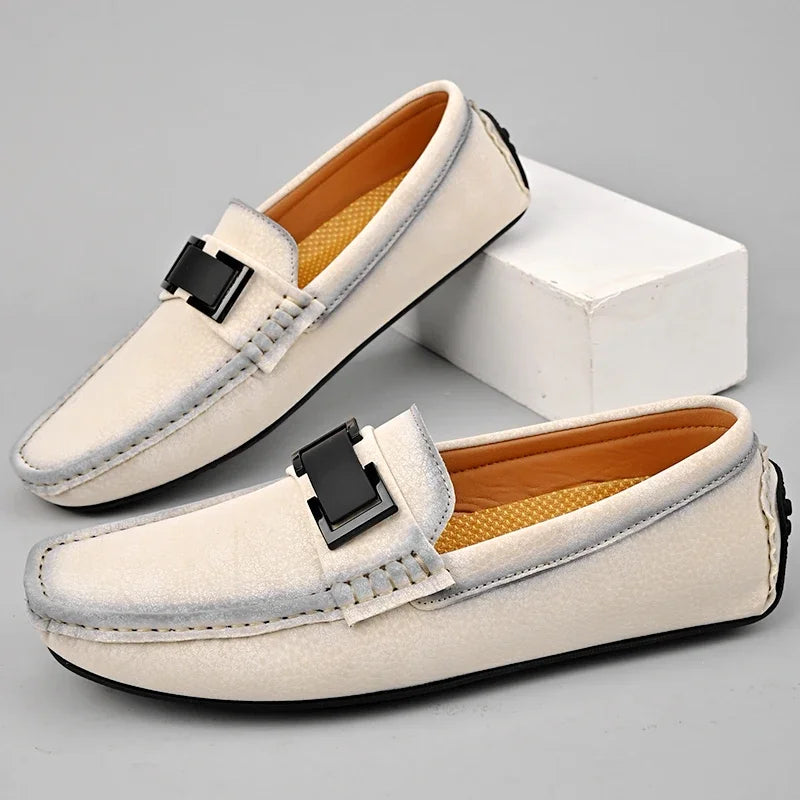 New Large Size 47 48 49 Casual Loafers for Men Yellow Grey Mens Popular Moccasin Fashion Italian Youth Driver Driving Shoes