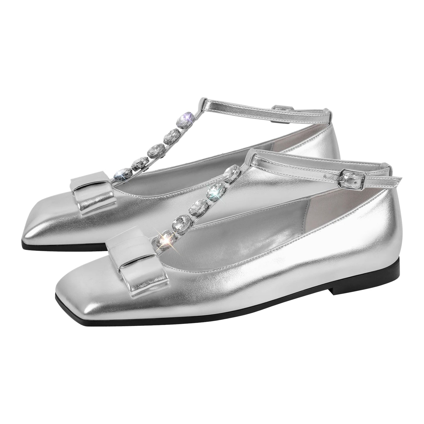 Woman Rose Red Elegent Slip On Flats Fashion Daily Elegant Crystal Flat Shoes