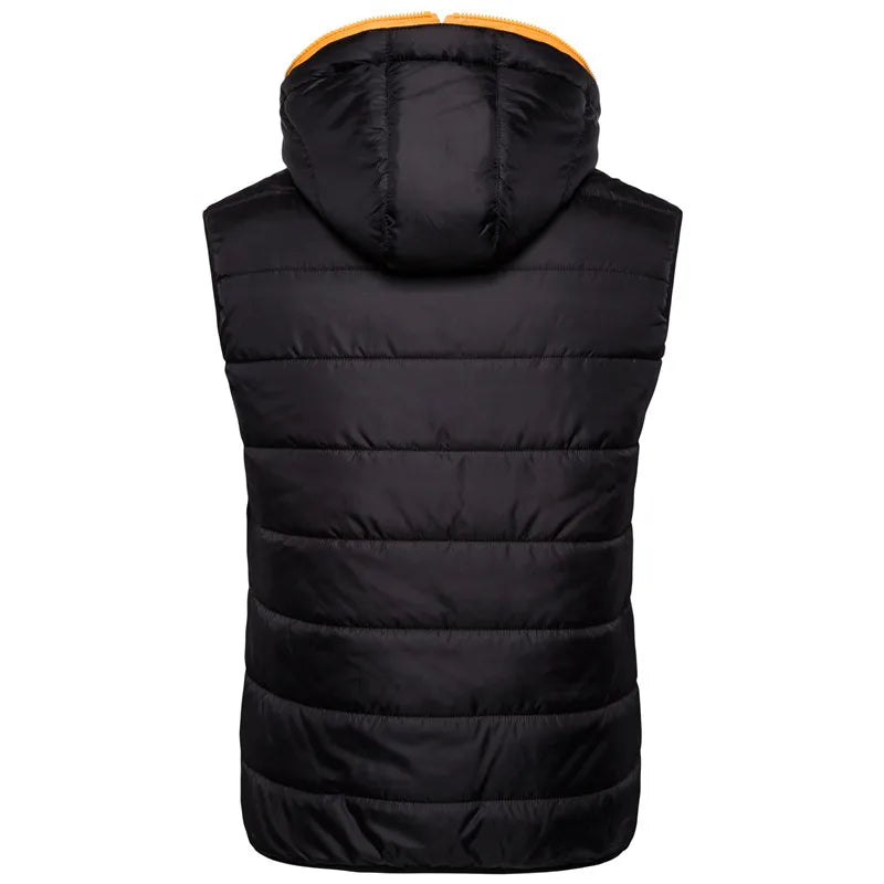 2021 neue Giraffe Marke Winter Jacke Männer Hoodied Weste Männer Zipper Herren Jacke Ärmellose Casual Winter Weste Männer