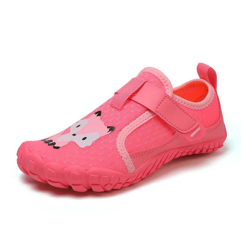 Kids Wide Toe Beach Shoes Lightweight Breathable Non Slip Rubber Sole with Durable Construction for Long Lasting Use