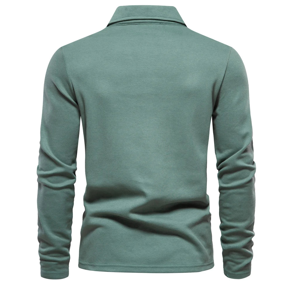 Men's Embroidery Polo Shirt Fashion Neck Turn Down Collar Casual Social Polo Shirts Luxury Golf Shirt For Men