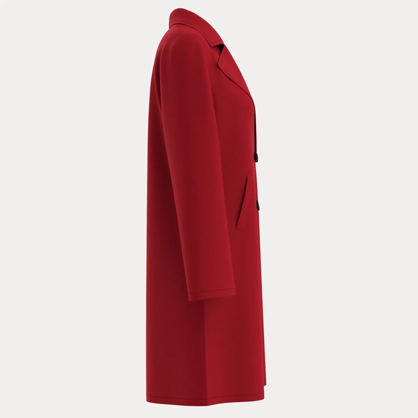 Women's Autumn Winter Trench Coats Long Sleeve Lapel Neck Double Breasted French Long Jackets