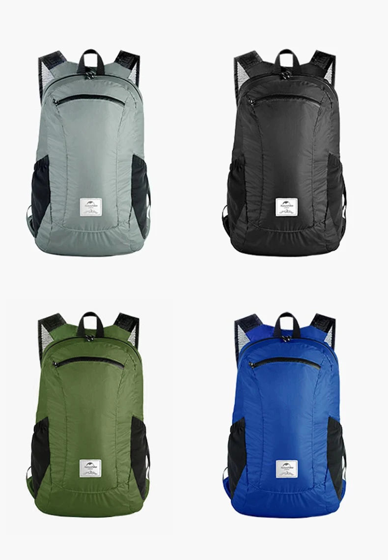 Camping Backpack 18L Capacity Portable Foldable Waterproof Shoulder Bag Men Women Outdoor Travel Hiking Backpack