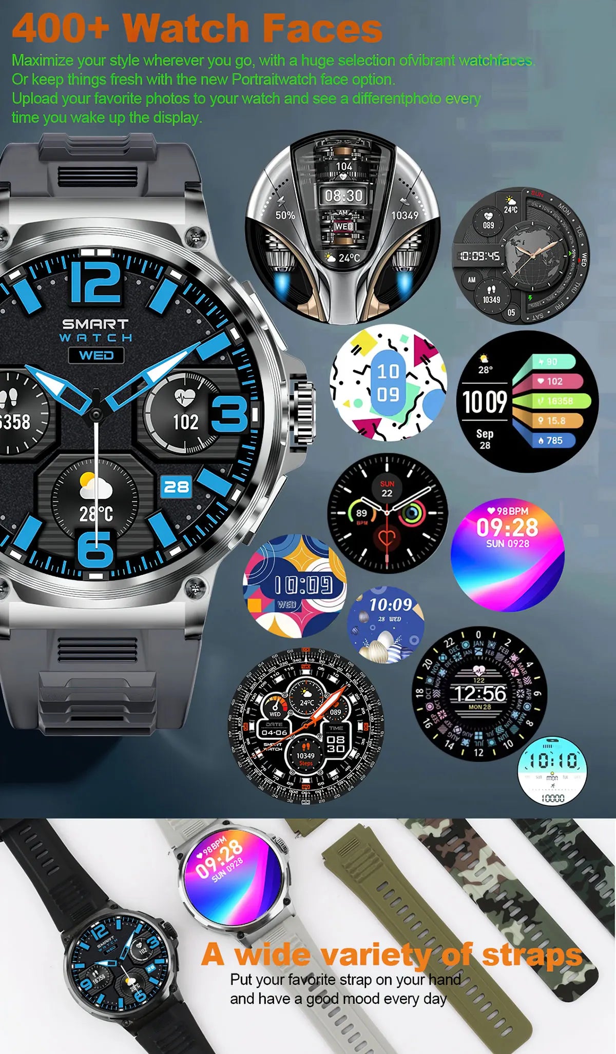 2025 GPS Track Smartwatch 1,85-inch Ultra HD AMOLED-scherm 710mAh-batterij Bluetooth Call Smartwatch voor mannen - Compatibel met HUAWEI en Xiaomi iOS