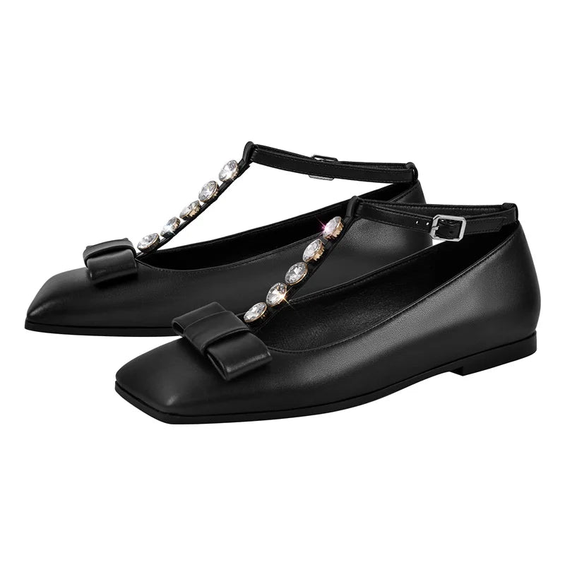 Woman Rose Red Elegent Slip On Flats Fashion Daily Elegant Crystal Flat Shoes