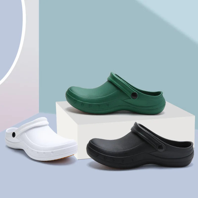 Lightweight Slip-resistant EVA Chef Shoes Sandals for Men - Ideal for Doctors Nurses Kitchen Restaurant Hospital Lab Settings