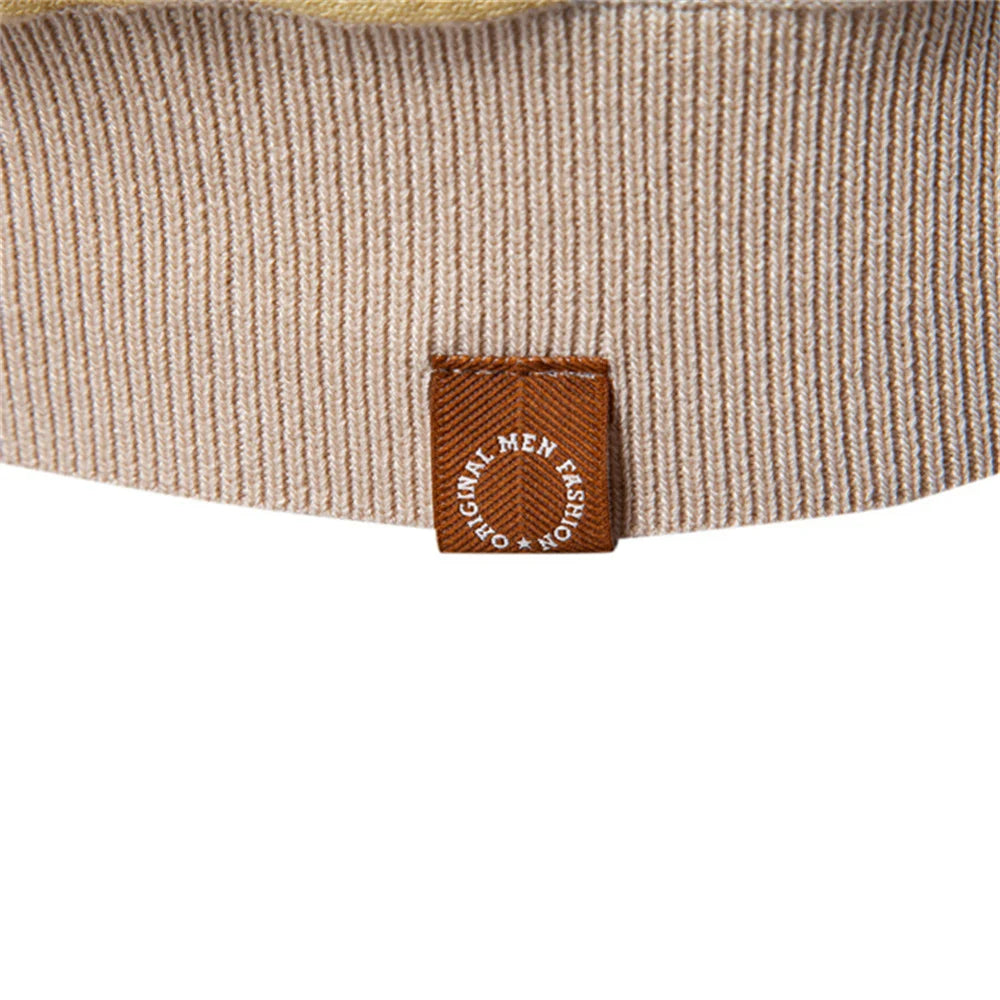 2025 Men's Breathable Striped Contrast Panel Polo Shirt - Lightweight Summer Casual Knit Top with Mesh Inserts