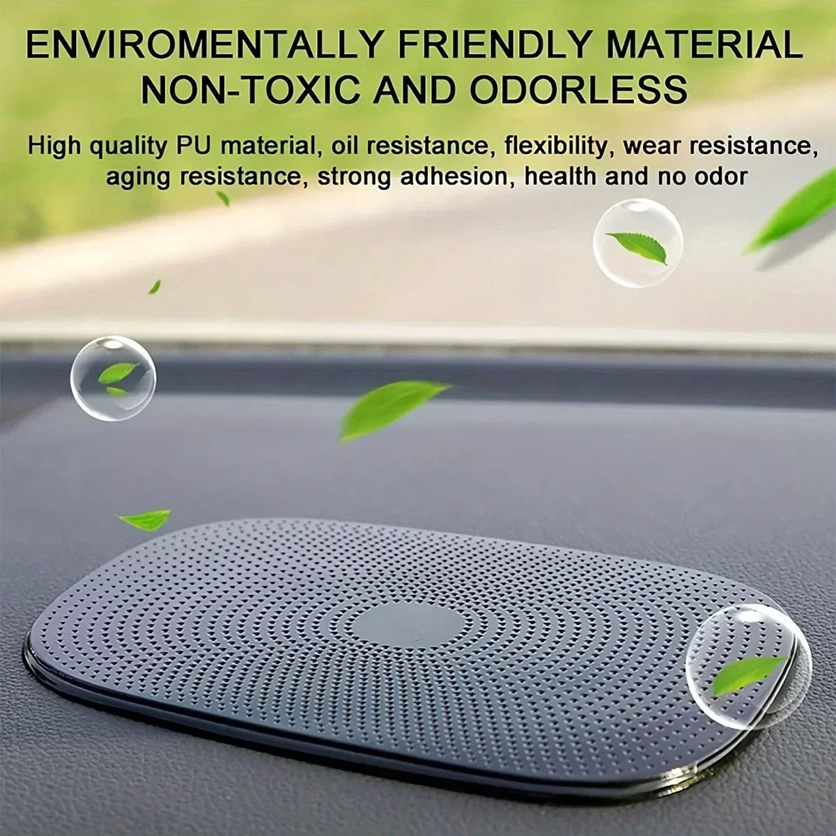 1Pcs Car Non-Slip Mat Magic Anti-Slip Slide-Proof Pad Dashboard Sticky Dash Adhesive Cell Phone Mobile Holder Black Silicone