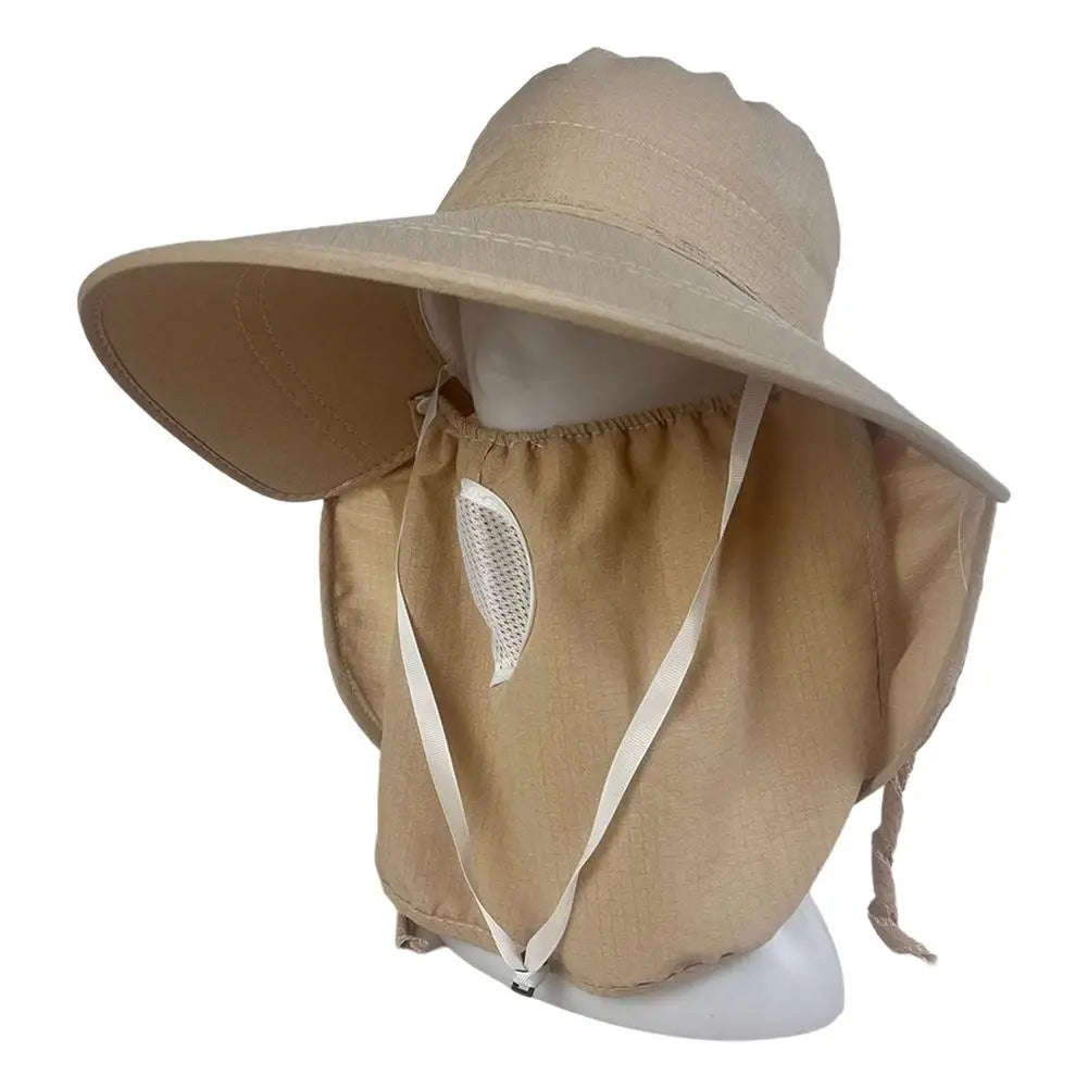Summer Quick Dryng UV Protection Fisherman Cap Face Neck Cover Outdoor Fishing Cycling Removable Men Visor Hat Women Bucket Hat