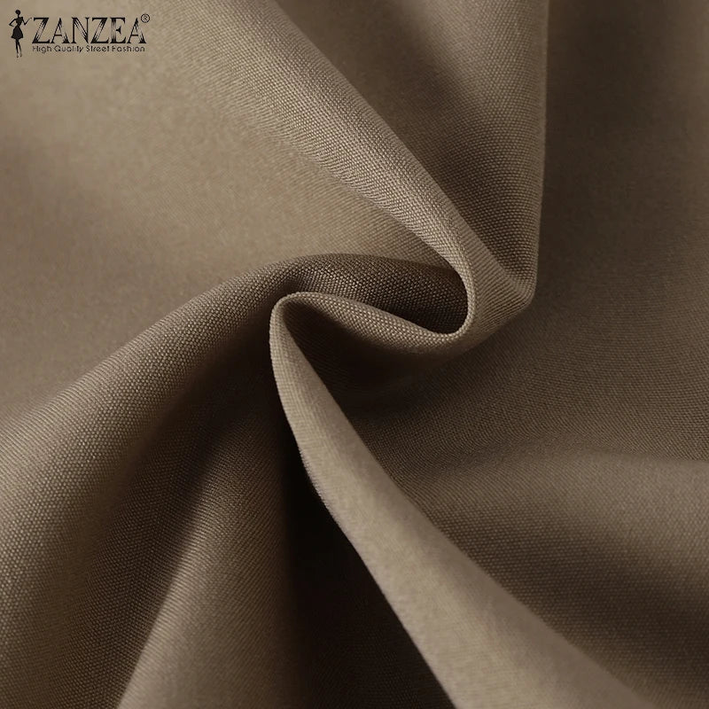Women's Casual Blazer Elegant Office Lady Long Sleeve Lapel Neck Suit Jackets 2025 Korean Fashion Solid Commute Outerwear