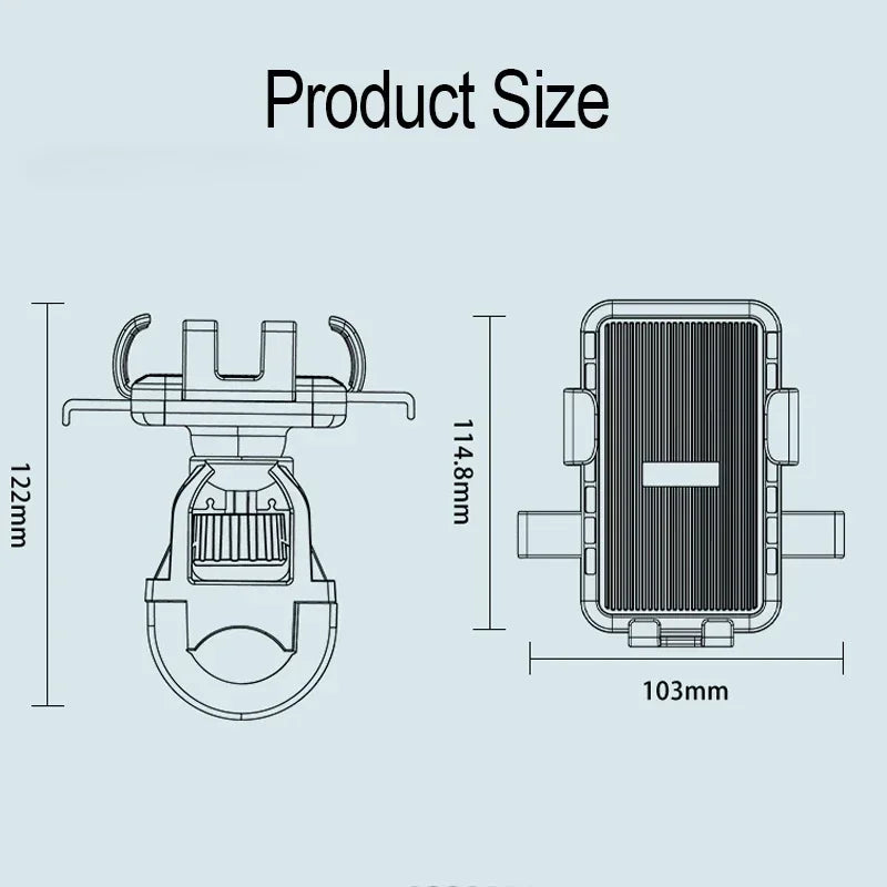 VIKEFON Motorcycle Bicycle Mobile Phone Holder for Electric Vehicle Scooter Cycling Mountain Phone Stand Handlebar Mount
