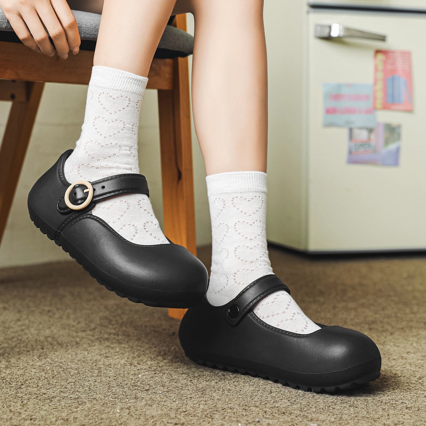 Stylish Mary Jane Kids Shoes Non Slip Comfortable Lightweight Sneakers for School Sports Outdoor Play and Daily Walking