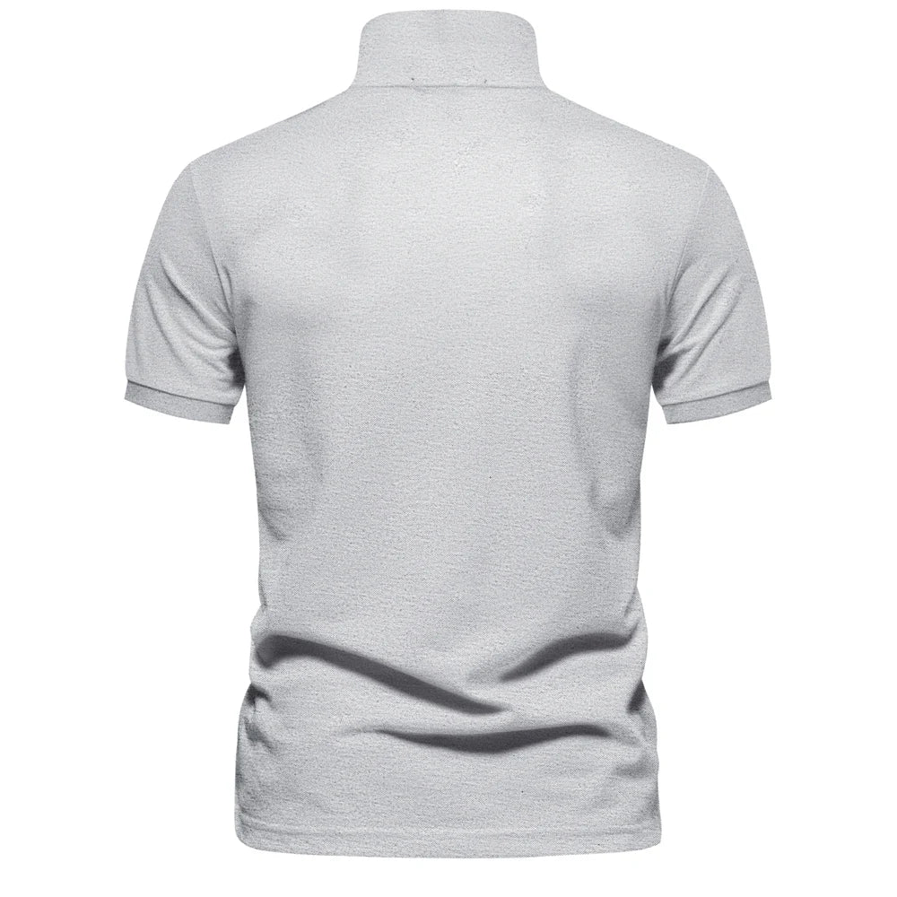 Men's Polo Shirts Cotton Polo Shirts for Men Short Sleeve High Quality Solid Polo Men New Summer Clothing