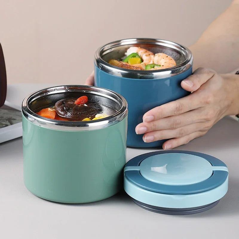 630/1000ML Voedselthermische pot Geïsoleerde soepbeker Thermoscontainers RVS Lunchbox Thermo Houdt Warm voor Schoolkinderen