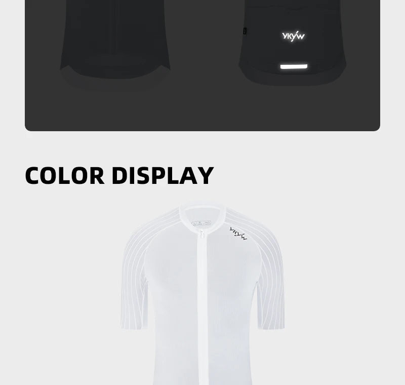 2025 Summer Men Cycling Jersey Road Bike Shirt Bicycle Jersey YKK Zipper Breathable Aerodynamic Raglan Sleeve Quick-drying