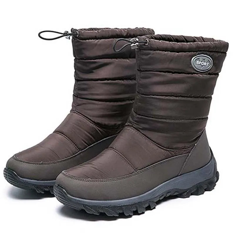 Women Boots Snow Plush Ladies Shoes Waterproof Women Shoes Zipper Boots Ladies Keep Warm Soft Botas Mujer Women's Winter Shoes