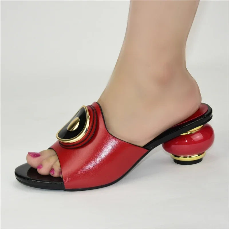 Fashion Aquare Toe High Heels Sandals Women Shoes Ladies Footwear Comfortable Fashion Sexy Wedding Shoe Female Summer Slippers