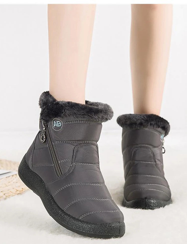 Snow Boots Women Comfortable Ladies Shoes Waterproof Shoes For Women Zipper Women Shoes Soft Keep Warm Winter Boots Botas Mujer