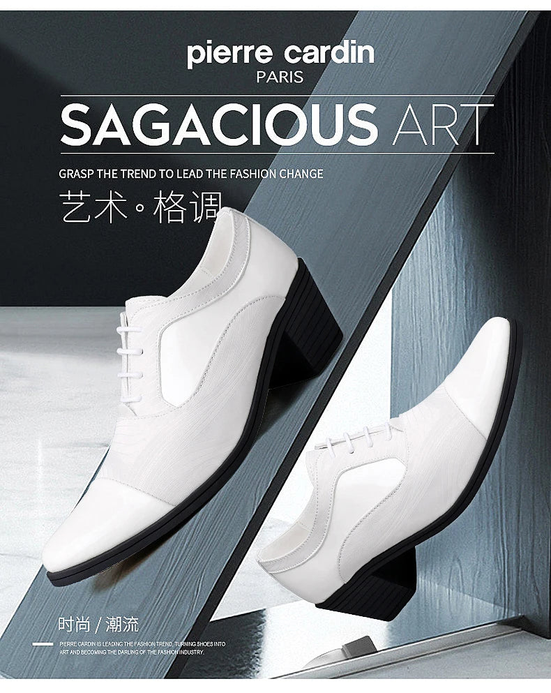 Height Increasing Men Dress Formal Business Shoes Luxury Italy Gentleman Party Evening Oxfords High Heel Youth Wedding Shoes