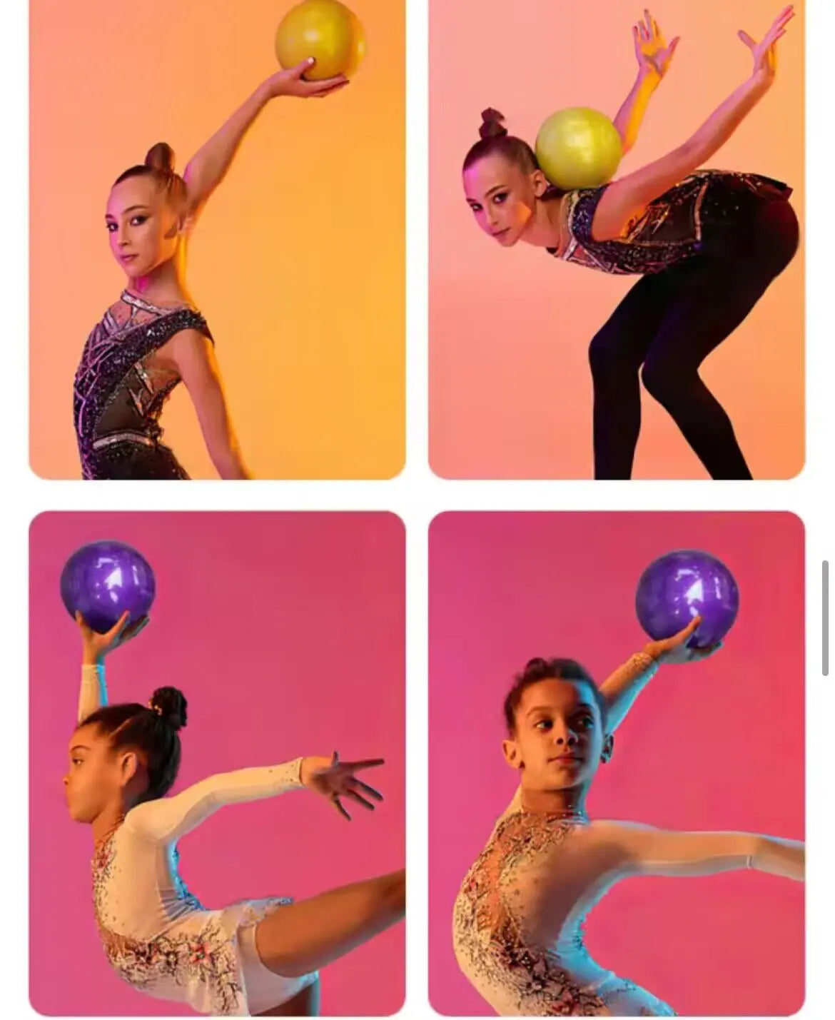Anti-Pressure Gymnastics Ball Explosion-Proof Exercise Gymnastics Pilates Yoga Balance Ball Rhythmic Gymnastics Ball