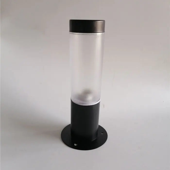 Outdoor White PC Frosted Acrylic Shade Pillar Lamp Landscape Corridor Porch Path Post Light Lamp Pillar Bollard Light for Home