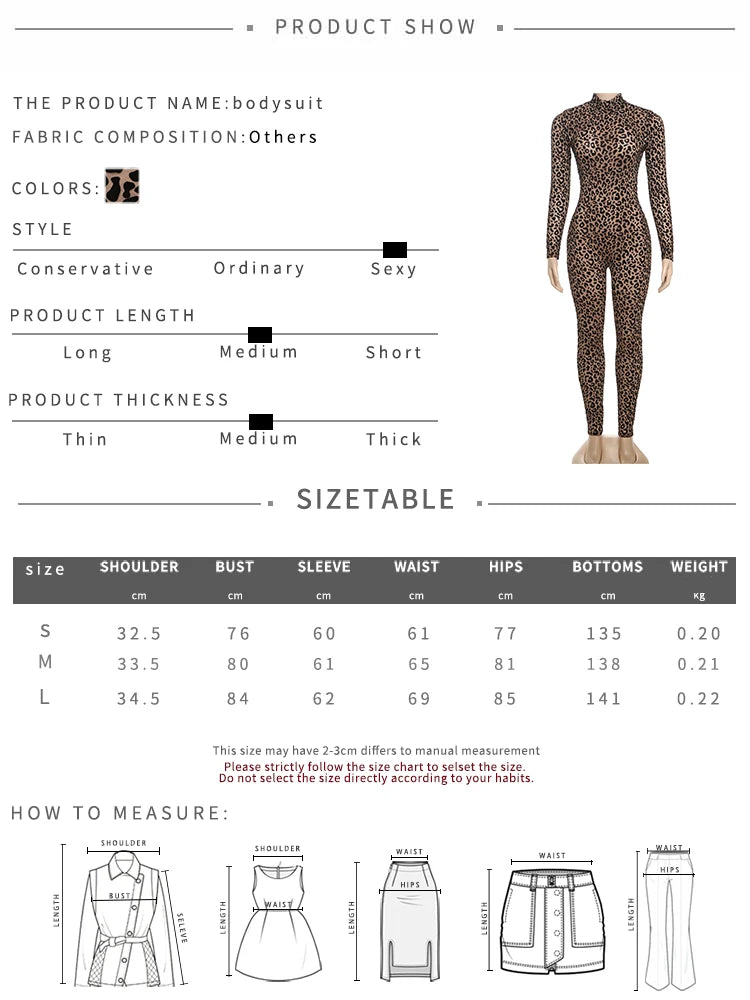 Autumn Sexy Leopard Mesh Jumpsuit Women Sexy Hipster Zip Stretch Midnight Workout Clubwear Fitness Street Overalls