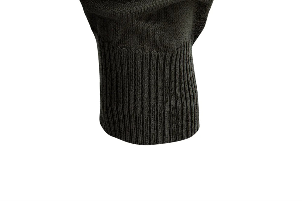 Men's Premium Solid Colour Polo Slim Fit Henley Long Sleeve Luxury Textured Fabric Business Casual Male Polo Shirts