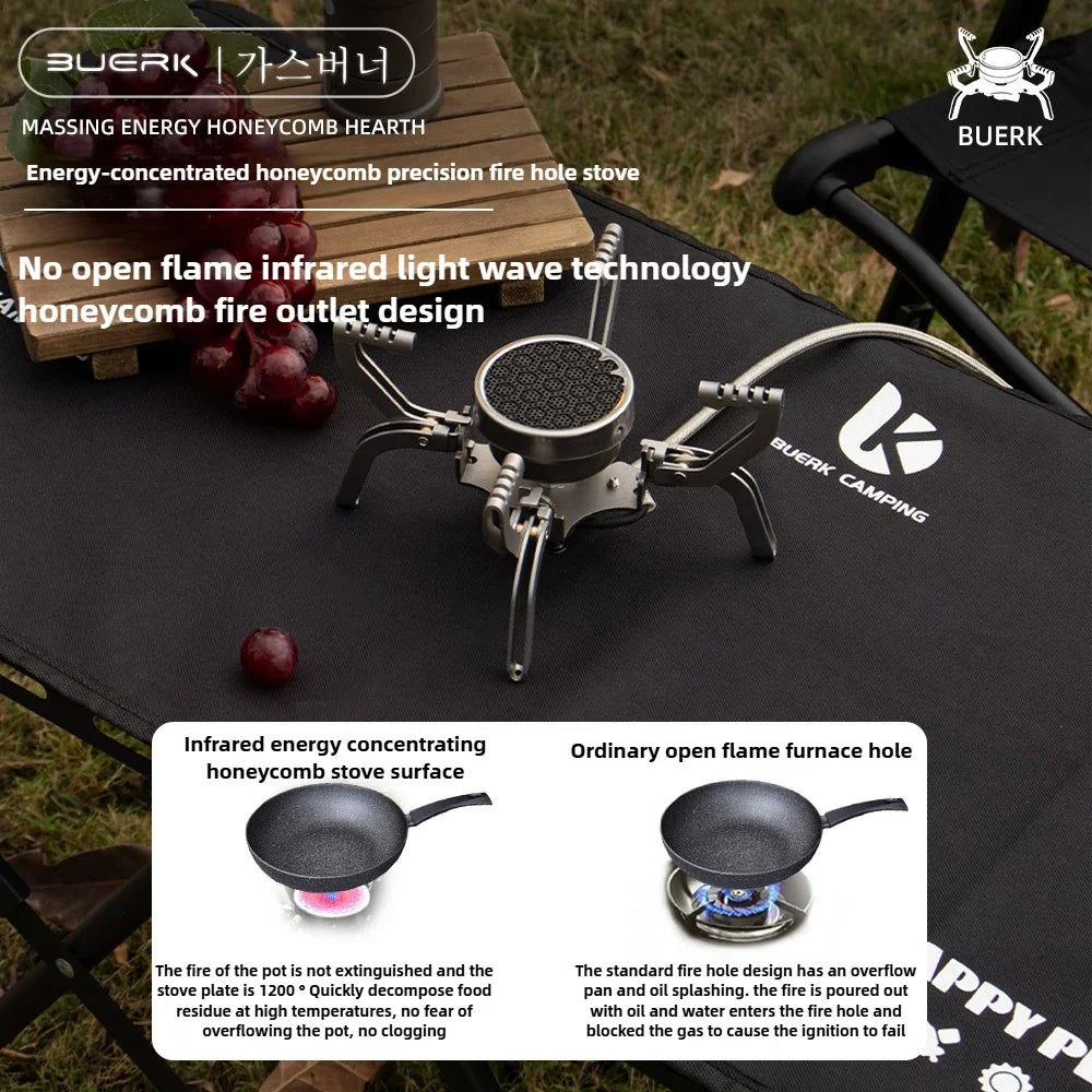 Outdoor Infrared burner Outdoor mini Stove Camping Cooking Ultralight Folding Mini Burner Camp Cooking Supplies