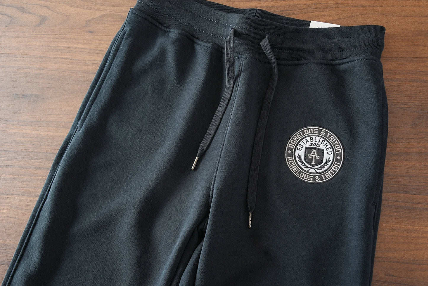 Spring New American Retro Terry Cloth Letter Embroidery Sweatpants Men's Simple Washed Drawstring Casual Sports Ankle-tied Pants