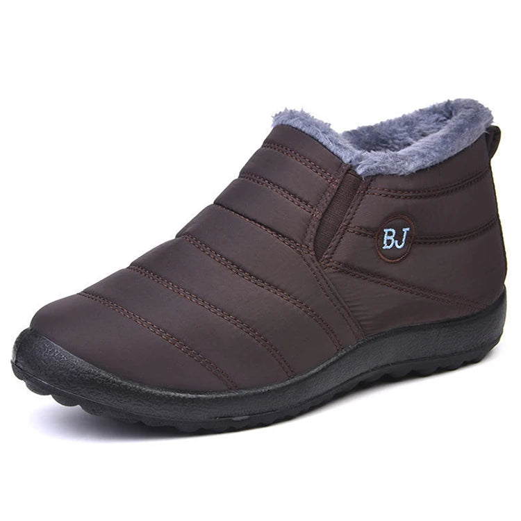 Unisex Snow Warm Boots Slip-On Winter Shoes Fashion Shoes Waterproof Ankle Work Boots For Men & Women