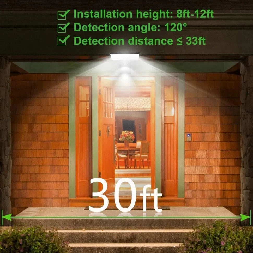 Solar Outdoor Lamps Garden Wall Motion Sensor Street Lawn Light IP 65 Waterproof Warm White Courtyard Solar Power Spotlighting