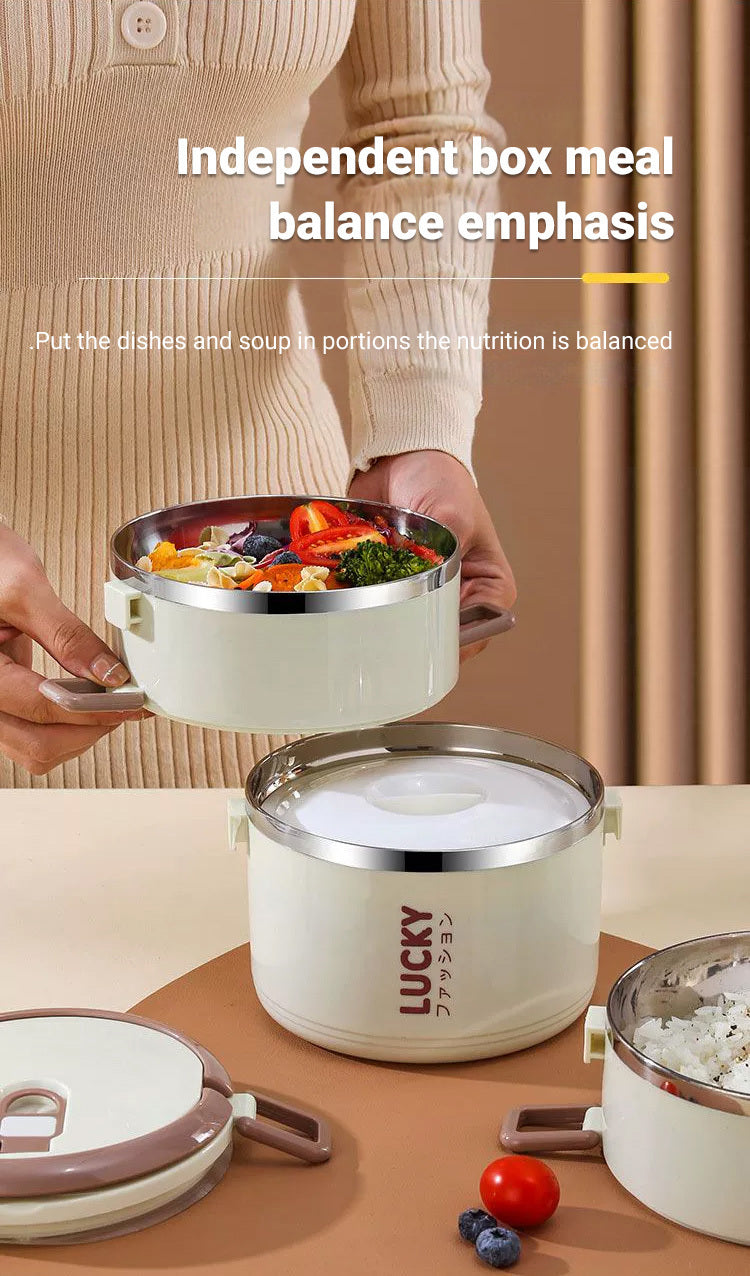 Stainless Steel Insulated Lunchbox Multi-Layer Bento Box Leakproof Lunchbox Insulated Lunch Container