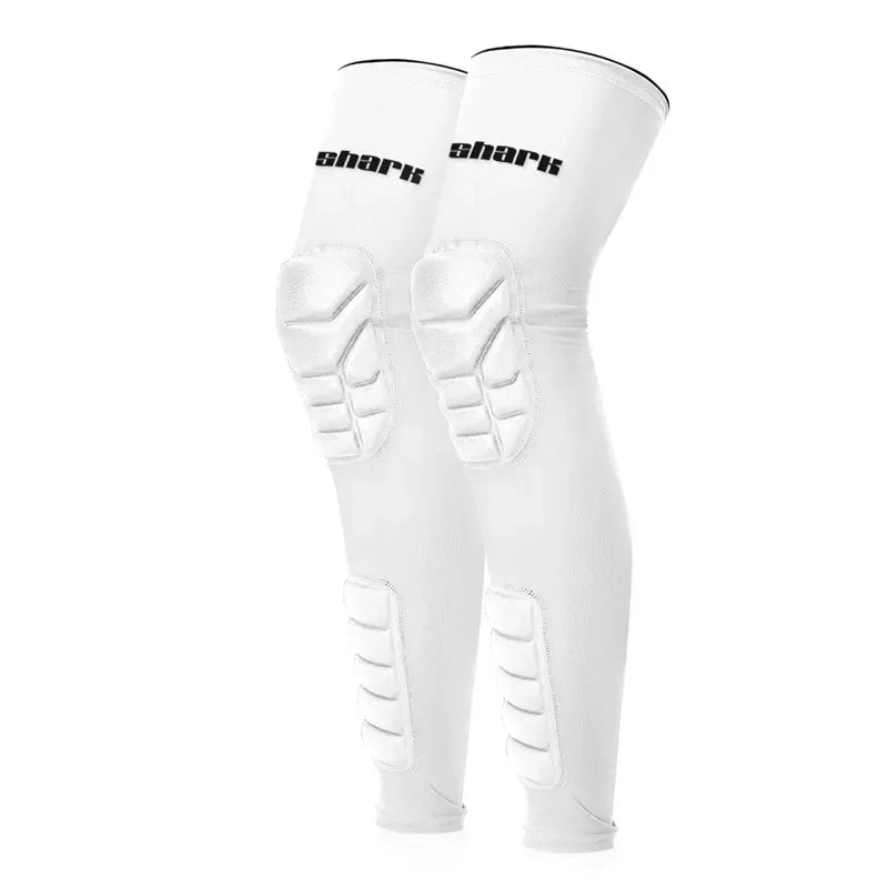 1 Pair Honeycomb Long Sport Knee Pads for Children, Basketball Leg Sleeve, Crashproof Gym Leg Warmers, Kids, Teens,Sport Safety