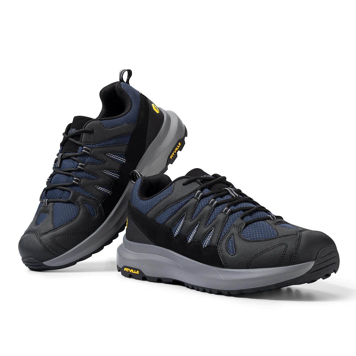 Men's Shoes Wide Hiking Waterproof Outdoor Work Go Walking Sneakers With Arch Support for Heel Pain Relief