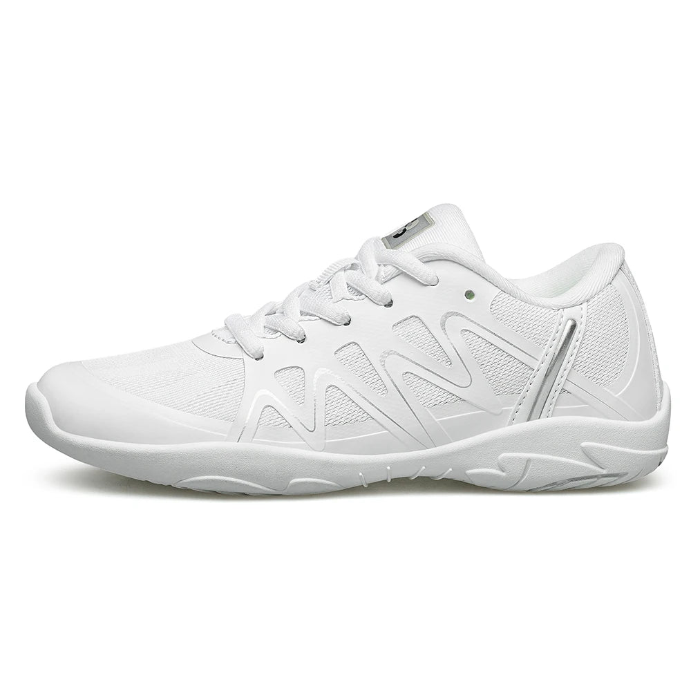 Girls White Cheerleading Shoes Lightweight Youth Cheer Competition Sneakers kids Breathable Training Dance Tennis Shoes
