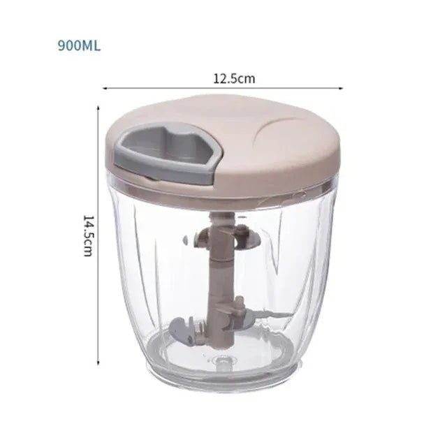 500/900ML handmatige knoflookpers roestvrij staal multifunctionele voedselsnijder zware ergonomische keukenhulp