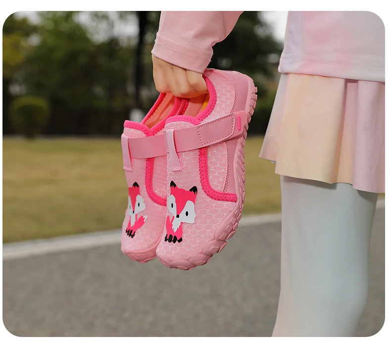 Kids Wide Toe Beach Shoes Lightweight Breathable Non Slip Rubber Sole with Durable Construction for Long Lasting Use
