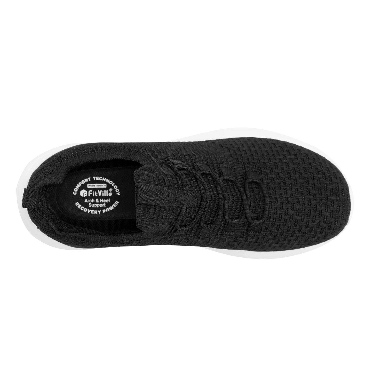 Men's Shoes Slip on Walking Sneakers Lightweight Wide Width for Flat Feet Plantar Fasciitis Heel Pain Relief